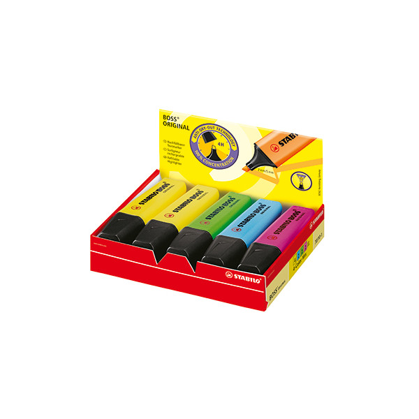 4006381109765 - Textmarker-Set BOSS ORIGINAL 70 10-1 Etui 10-farbig sortiert 2-5mm Keilspitze 4006381109765 10 Stück