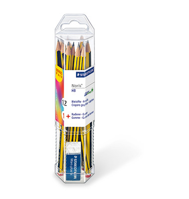 Bleistift-Set Noris 120, 61 120 P1, 12x schwarz/gelb, 2,0mm, HB Bleistift-Set Noris 120, 61 120 P1, 12x schwarz/gelb, 2,0mm, HB