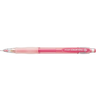 Druckbleistift Color Eno , HCR-197-P, H&auml;rte HB, 0,7mm, pink/transparent, mit Radiergummi