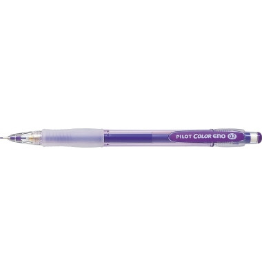Druckbleistift Color Eno , HCR-197-V, H&auml;rte HB, 0,7mm, violett/transparent, mit Radiergummi