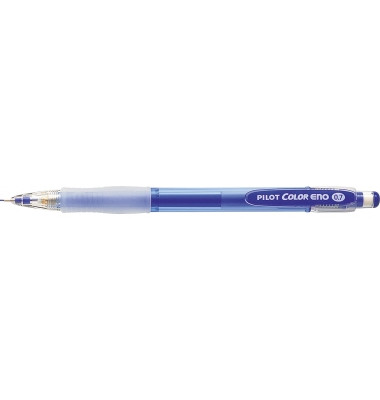 Druckbleistift Color Eno , HCR-197-L, H&auml;rte HB, 0,7mm, blau/transparent, mit Radiergummi