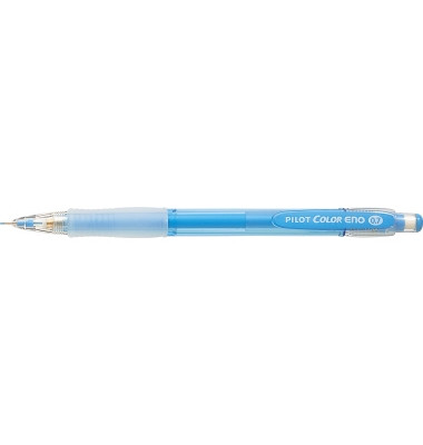 Druckbleistift Color Eno , HCR-197-LB, H&auml;rte HB, 0,7mm, hellblau/transparent, mit Radiergummi