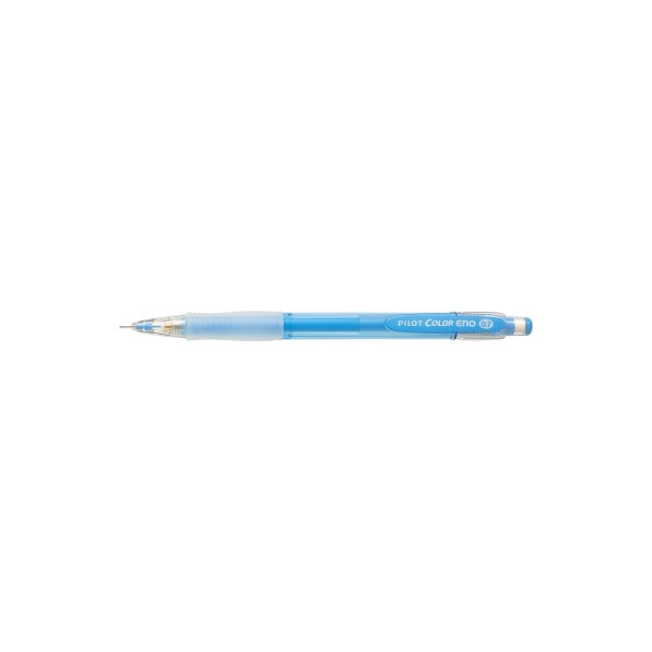 12 Stück Pilot Druckbleistift Color Eno , HCR-197-LB, 0,7mm, hellblau/transparent, mit Radiergummi 4902505208126 Pilot
