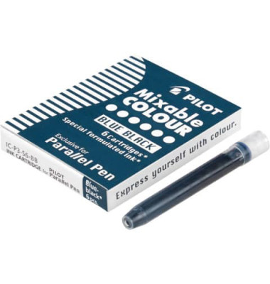 Füllerpatronen Parallel Pen IC-P3-S6-BB 1108-026 blauschwarz 6 Stück