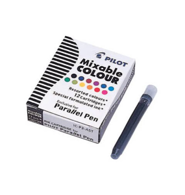 Füllerpatronen Parallel Pen IC-P3-AST 1108-S12 farbig sortiert 12 Stück