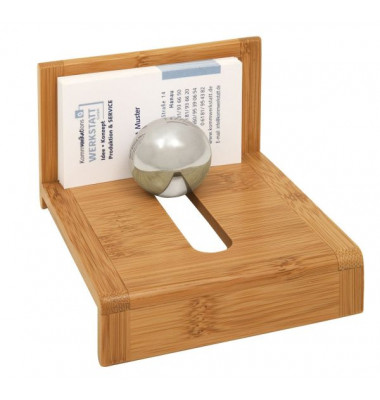 Visitenkartenhalter Bambus Visitenkartenhalter Bambus