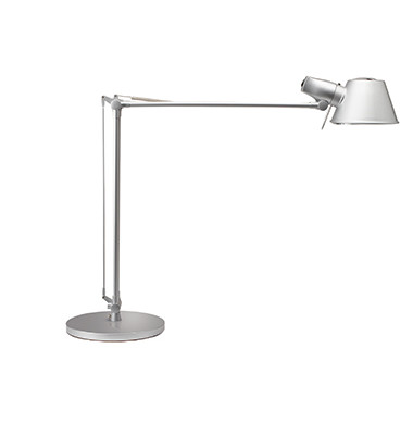 LED-Schreibtischlampe MAULrock, silber, mit Standfuß