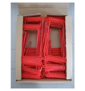 Abheftbügel 221 2-teilig Metall rot kunststoffummantelt Füllhöhe bis 70mm 100 Stück