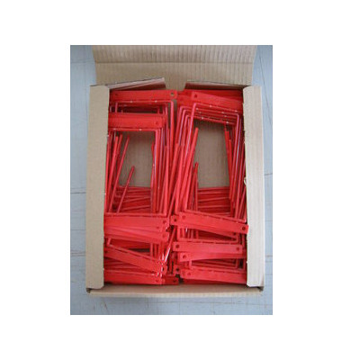 Abheftbügel 221 2-teilig Metall rot kunststoffummantelt Füllhöhe bis 120 mm 100 Stück
