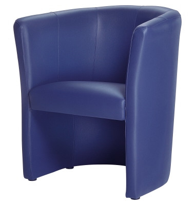 Kunstleder Sessel dunklelblau 800000153