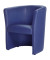 Kunstleder Sessel dunklelblau 800000153