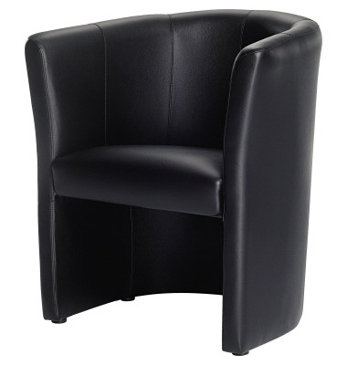 Kunstleder Sessel schwarz 800000170