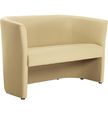 Kunstleder Sofa beige 800000479