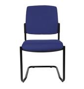 B to B 20 blau Schwingstuhl BB3000 G26 gepolstert mit Stoffbezug ohne Armlehnen