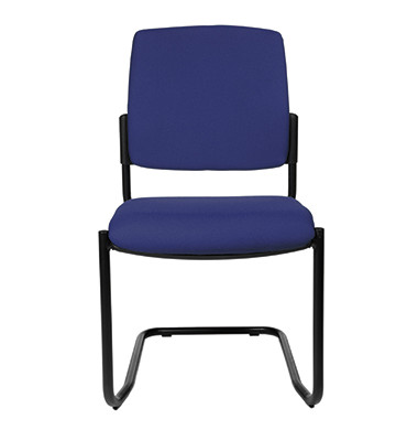 B to B 20 blau Schwingstuhl BB3000 G26 gepolstert mit Stoffbezug ohne Armlehnen