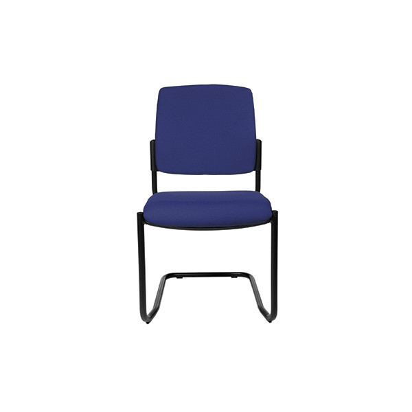 4014296965451 - Besucherstuhl B to B 20 blau   schwarz ohne Armlehnen Freischwinger 4014296965451 Topstar