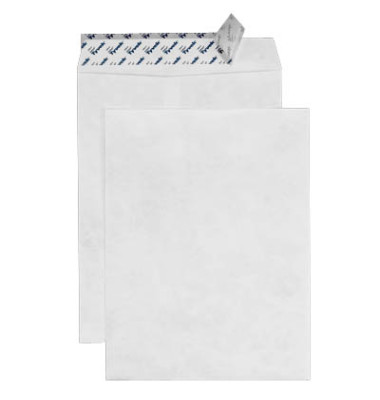 Versandtaschen Tyvek Pocket 00067178, B4, ohne Fenster, haftklebend, 55g, weiß