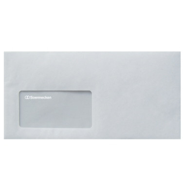 Briefumschlag 1305, Din Lang, mit Fenster, haftklebend, 80g, weiß