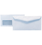 Kuvertierhüllen 2902, Din Lang+ (C6/5), 229x114mm, mit Fenster, nassklebend, 80g, weiß