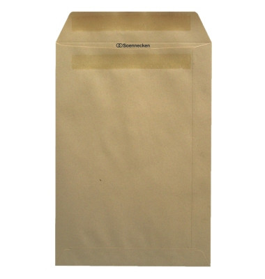 Versandtaschen 2953, C4, ohne Fenster, selbstklebend, 90g, braun