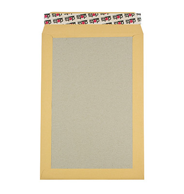 Versandtaschen 2917 mit Papprückwand, C4, ohne Fenster, haftklebend, 120g, braun
