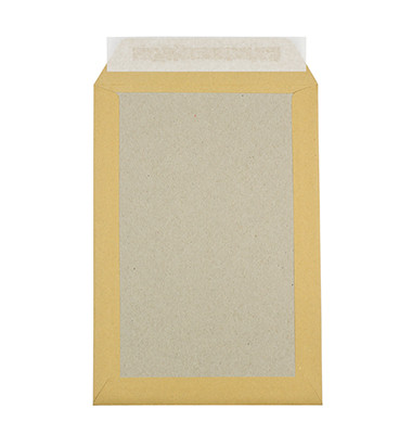 Versandtaschen 2919 mit Papprückwand, C5, ohne Fenster, haftklebend, 90g, braun