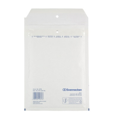 Luftpolstertaschen C/0, 2372, innen 140x215mm, haftklebend, weiß