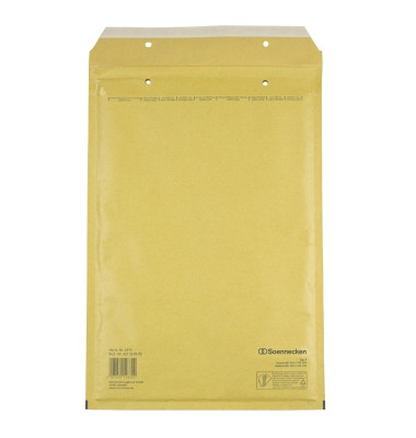 Luftpolstertaschen F/3, 1975, innen 210x335mm, haftklebend, braun