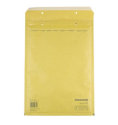 Luftpolstertaschen G/4, 1976, innen 230x335mm, haftklebend + Lochung für Klammer, braun