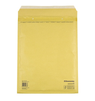 Luftpolstertaschen H/5, 1977, innen 260x360mm, haftklebend, braun