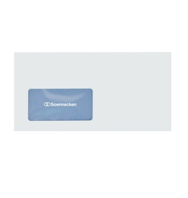 Briefumschläge Premium 1313 Din Lang mit Fenster haftklebend 100g weiß 