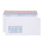 Briefumschläge Proclima 38779 Din Lang+ (C6/5) mit Fenster haftklebend 100g weiß 