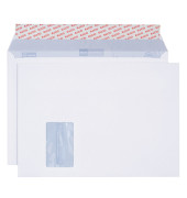 Versandtaschen Proclima 38799, lange Seite offen, C4, mit Fenster, haftklebend, 120g, weiß