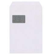 Versandtaschen Lettersafe 327243401, C4, mit Fenster, haftklebend, 120g, weiß