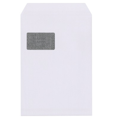 Versandtaschen Lettersafe 327243401, C4, mit Fenster, haftklebend, 120g, weiß