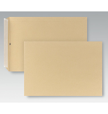 Versandtaschen C4 ohne Fenster haftklebend 110g braun