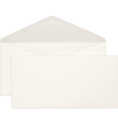 Briefumschlag James 33027.10, Din Lang+ (C6/5), ohne Fenster, nassklebend, 100g, weiß