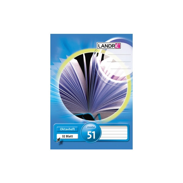 4006144574519 - Oktavheft 100050477 Lineatur 51   liniert   keine A6 70g blau 32 Blatt   64 Seiten 4006144574519 Landre