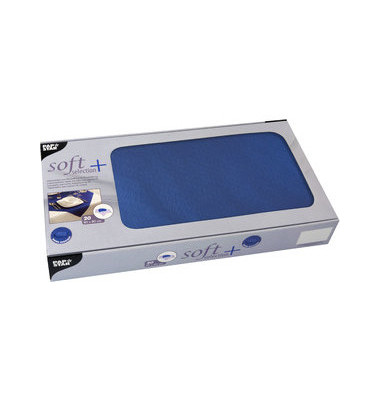 Mitteldecke Soft Selection Plus 84926, dunkelblau / Uni, 80cm x 80cm