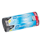 Müllsäcke 12397, grau, 30 Liter, offen