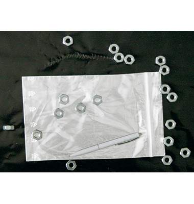 Druckverschlussbeutel Kunststoff transparent 0,05mm 220x310mm Druckverschlussbeutel Kunststoff transparent 0,05mm 220x310mm