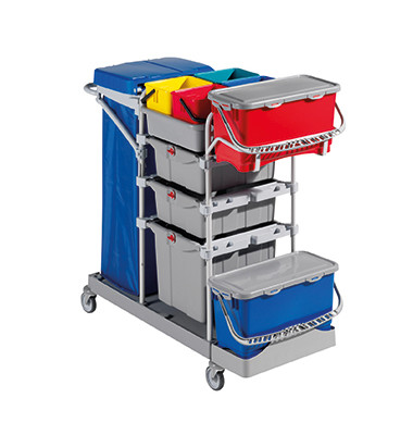 Reinigungswagen Morgan Security MS0103U14 2xTopDown 4x6l