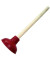 Saugglocke Holz/Gummi rot