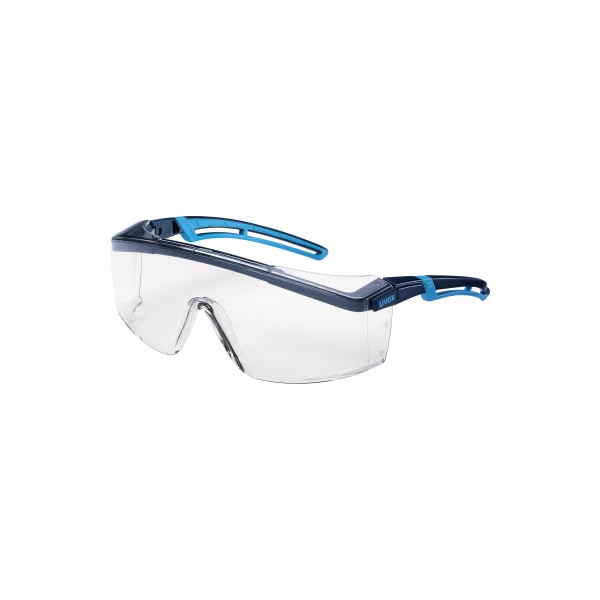 4031101542799 - Bügelbrille astrospec 20 EN 166 EN 170 Polycarbonat klar Rahmen blau hellblau 5 Stück