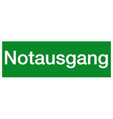 Piktogramm "Notausgang" 297x105mm selbstklebend nachleuchtend Piktogramm "Notausgang" 297x105mm selbstklebend nachleuchtend
