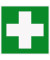 Piktogramm "Erste Hilfe" E003 150x150mm selbstklebend nachleuchtend