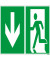 Piktogramm "Notausgang" E001 300x150mm nachleuchtend