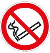 Piktogramm "Rauchen verboten" P002 Ø 200mm selbstklebend