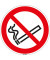 Piktogramm "Rauchen verboten" P002 Ø 200mm selbstklebend