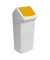 Abfalleimer DURABIN FLIP VEH2012035 36,6x74,7x32cm weiß/gelb